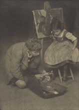 Walther and Lotte Kühn; Heinrich Kühn, Austrian, born Germany, 1866 - 1944, about 1910; Gum bichromate print; 46 x 33.3 cm