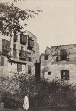 Le Kaire. Maison et jardin dans le quartier frank; Maxime Du Camp, French, 1822 - 1894, Louis Désiré Blanquart-Evrard French