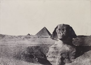 Egypt Moyenne. Le Sphinx; Maxime Du Camp, French, 1822 - 1894, Louis Désiré Blanquart-Evrard, French, 1802 - 1872, Giza, Egypt