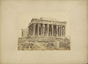 Athens - Parthenon, western facade; Dimitrios Constantin, Greek, active 1858 - 1860s, 1865; Albumen silver print