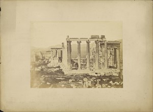 Athens - Erechtheion, eastern facade; Dimitrios Constantin, Greek, active 1858 - 1860s, 1865; Albumen silver print