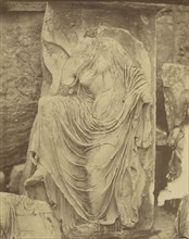 Wingless Victory - sculptural fragment from the Athena Nike parapet; Dimitrios Constantin, Greek, active 1858 - 1860s, 1865