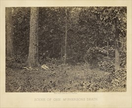 Scene of General McPherson's Death; George N. Barnard, American, 1819 - 1902, negative 1864 - 1866; print 1866; Albumen silver