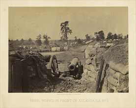 Rebel Works in Front of Atlanta, Ga. No. 3; George N. Barnard, American, 1819 - 1902, negative about 1865; print 1866; Albumen