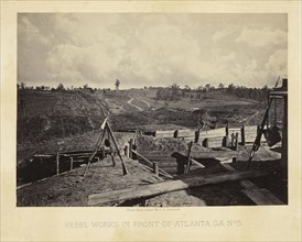 Rebel Works in Front of Atlanta, Ga. No. 5; George N. Barnard, American, 1819 - 1902, Atlanta, Georgia, United States; 1864