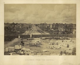Columbia from the Capitol; George N. Barnard, American, 1819 - 1902, negative about 1865; print 1866; Albumen silver print