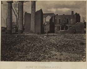 Ruins in Columbia, S.C. No. 2; George N. Barnard, American, 1819 - 1902, United States; 1865; Albumen silver print