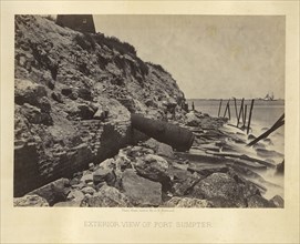 Exterior View of Fort Sumpter; George N. Barnard, American, 1819 - 1902, negative about 1865; print 1866; Albumen silver print