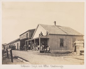 Ordnance Depot and Office, Chattanooga; George N. Barnard, American, 1819 - 1902, about 1864; Albumen silver print