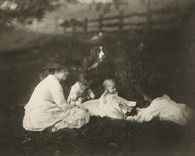 Frances, Artie and Tom Crowell and Susan Macdowell in Avondale, PA.; Thomas Eakins, American, 1844 - 1916, negative 1883; print