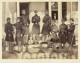 Officers, 71st Regiment, New York Infantry; Mathew B. Brady, American, about 1823 - 1896, 1861; Albumen silver print