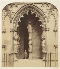 Central Doorway, West Porch, Lichfield Cathedral; Roger Fenton, English, 1819 - 1869, 1858; Albumen silver print