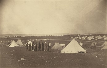 General Bosquets Quarters looking towards Mackenzie Farm; Roger Fenton, English, 1819 - 1869, 1855; Salted paper print