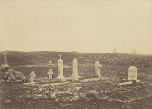 Cemetary, Cathcarts Hill; Roger Fenton, English, 1819 - 1869, 1855; Salted paper print; 18.1 x 25.1 cm 7 1,8 x 9 7,8 in