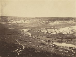 Valley of Inkermann II; Roger Fenton, English, 1819 - 1869, 1855; Salted paper print; 18.7 x 25.1 cm 7 3,8 x 9 7,8 in