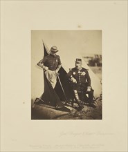 Gen. Bosquet & Capt. Dampierre; Roger Fenton, English, 1819 - 1869, 1856; Salted paper print; 19.7 x 15.6 cm 7 3,4 x 6 1,8 in