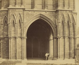 Galilee Porch, Lincoln Cathedral; Roger Fenton, English, 1819 - 1869, Lincoln, England; about 1857; Albumen silver print