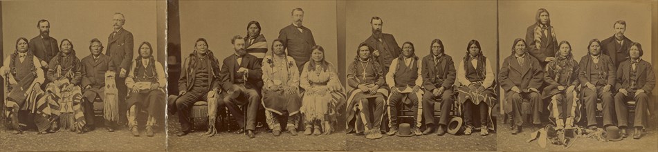 Indian Delegations to Washington, D.C; Alexander Gardner, American, born Scotland, 1821 - 1882, about 1870; Albumen silver