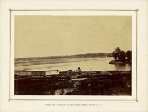 Confluence of the Kaw and Missouri Rivers at Wyandotte, Kansas; Alexander Gardner, American, born Scotland, 1821 - 1882, 1867