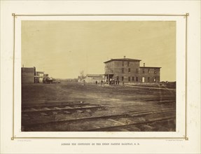 Lincoln Avenue, Wamego, Kansas; Alexander Gardner, American, born Scotland, 1821 - 1882, 1867; Albumen silver print