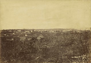 Lecompton, Kansas; Alexander Gardner, American, born Scotland, 1821 - 1882, 1867; Albumen silver print