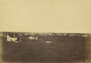 Junction City, Kansas; Alexander Gardner, American, born Scotland, 1821 - 1882, 1867; Albumen silver print