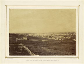 Lawrence, Kansas from Fort; Alexander Gardner, American, born Scotland, 1821 - 1882, 1867; Albumen silver print