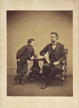 Abraham Lincoln and His Second Son Thomas, Tad, Alexander Gardner, American, born Scotland, 1821 - 1882, February 5, 1865