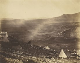 Cavalry Camp, looking towards Kadikoi; Roger Fenton, English, 1819 - 1869, 1855; Albumen silver print