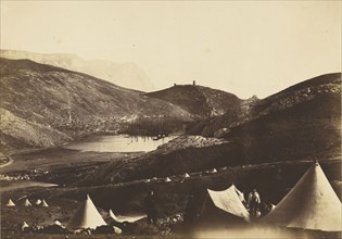 Balaklava from Guards Hill; Roger Fenton, English, 1819 - 1869, 1855; Albumen silver print