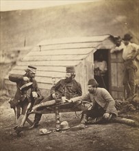 Hardships in the Camp; Roger Fenton, English, 1819 - 1869, 1855; Albumen silver print