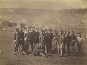 Col. Doherty, Officers and Men. 13th Light Dragoons; Roger Fenton, English, 1819 - 1869, 1855; Albumen silver print