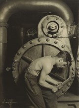 Steamfitter, or Mechanic and Steam Pump; Lewis W. Hine, American, 1874 - 1940, United States; negative 1921; print later