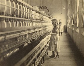 Sadie Pfeiffer, Spinner in Cotton Mill, North Carolina; Lewis W. Hine, American, 1874 - 1940, North Carolina, United States