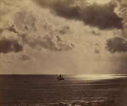Ship Upon the Water, Brick sur l'eau, Gustave Le Gray, French, 1820 - 1884, France; 1856; Albumen silver print