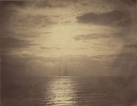 Mediterranean Seascape with Cloud Study; Gustave Le Gray, French, 1820 - 1884, 1857; Albumen silver print