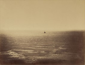 Seascape with Steam Vessel; Gustave Le Gray, French, 1820 - 1884, France; 1857 - 1859; Albumen silver print