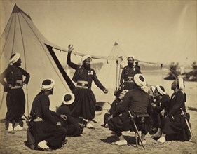 Zouave Storyteller; Gustave Le Gray, French, 1820 - 1884, Chalons, France; 1857; Albumen silver print