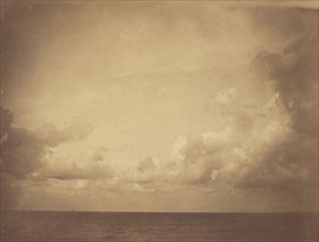 Seascape with Cloud Study; Gustave Le Gray, French, 1820 - 1884, Sète, France; 1857 - 1859; Albumen silver print
