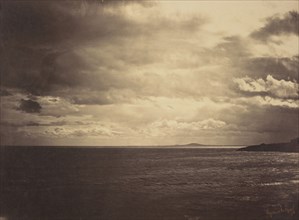 Cloudy Sky - Mediterranean Sea, Ciel Charge - Mer Mediterranee, Gustave Le Gray, French, 1820 - 1884, Sète, France; 1857