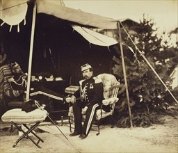 Colonel Lepic and Lieutenant-Colonel de Toulongeon; Gustave Le Gray, French, 1820 - 1884, Chalons, France; 1857; Albumen silver