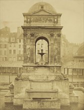 La Façade est de la Fontaine des Innocents , Fontaine des Innocents, Paris; Charles Marville, French, 1813 - 1879, Paris