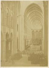 Interior of a Church; Charles Marville, French, 1813 - 1879, Paris, France; 1858; Albumen silver print