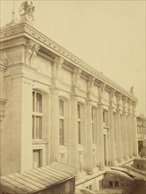 La Nouvelle Façade du Palais de Justice, sur la rue de Harlay, par Duc; Charles Marville, French, 1813 - 1879, Paris, France