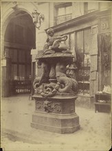 Fontaine de la rue Faubourg-Saint-Martin, 1848, modèle avec naïades , Fountain near the Passage du Denise; Charles Marville