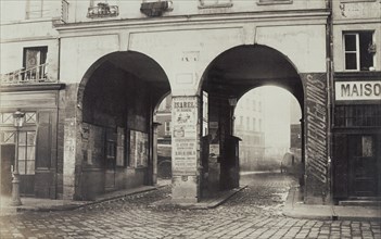 The Double Doorway, rue de la Ferronnerie; Charles Marville, French, 1813 - 1879, Paris, France; about 1865; Albumen silver