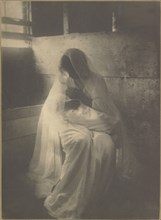 The Manger, Ideal Motherhood, Gertrude Käsebier, American, 1852 - 1934, Newport, Rhode Island, United States; 1899; Platinum