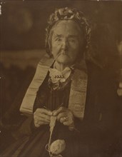 Grandmother Käsebier with Knitting; Gertrude Käsebier, American, 1852 - 1934, Germany; 1895 - 1901; Gelatin silver print