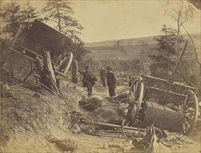 Scene of Battle, Fredericksburg, Virginia; A.J. Russell, American, 1830 - 1902, Fredericksburg, Virginia, United States; May 3