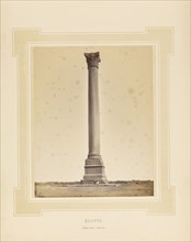 Égypte, Egypt, Colonne Pompée à Alexandrie; Félix Bonfils, French, 1831 - 1885, Alais, France; 1877; Tinted Albumen silver